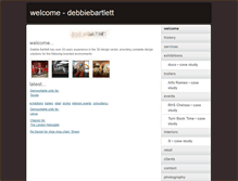 Tablet Screenshot of debbiebartlett.com